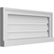 Ekena Millwork Vertical Surface Mount PVC Gable Vent: Functional, w/ 2"W x 2"P Brickmould Sill Frame, 26"W x 12"H GVPVE26X1203SF - alternate 5
